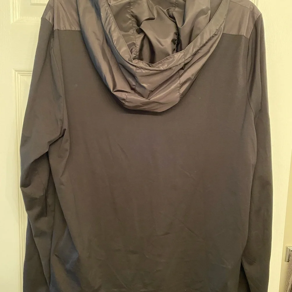 SOLD Thin Prada Hoodie With Nylon Hood and Pocket - Picture 2 of 7